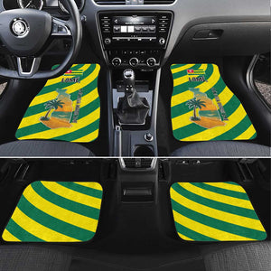 Lome Togo Sunset Car Mats - Palm Trees and Ocean Embrace Design