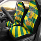 Lome Togo Sunset Car Seat Cover - Palm Trees and Ocean Embrace Design