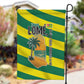 Lome Togo Sunset Garden Flag - Palm Trees and Ocean Embrace Design