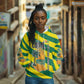 Lome Togo Sunset Hoodie - Palm Trees and Ocean Embrace Design