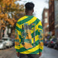 Lome Togo Sunset Long Sleeve Shirt - Palm Trees and Ocean Embrace Design