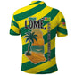 Lome Togo Sunset Polo Shirt - Palm Trees and Ocean Embrace Design