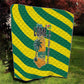 Lome Togo Sunset Quilt - Palm Trees and Ocean Embrace Design