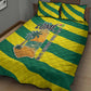 Lome Togo Sunset Quilt Bed Set - Palm Trees and Ocean Embrace Design