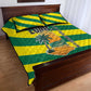 Lome Togo Sunset Quilt Bed Set - Palm Trees and Ocean Embrace Design