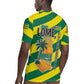 Lome Togo Sunset Rugby Jersey - Palm Trees and Ocean Embrace Design