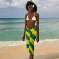 Lome Togo Sunset Sarong - Palm Trees and Ocean Embrace Design