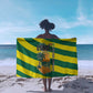 Lome Togo Sunset Sarong - Palm Trees and Ocean Embrace Design