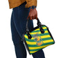 Lome Togo Sunset Shoulder Handbag - Palm Trees and Ocean Embrace Design