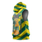Lome Togo Sunset Sleeveless Hoodie - Palm Trees and Ocean Embrace Design - African Pride