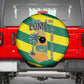 Lome Togo Sunset Spare Tire Cover - Palm Trees and Ocean Embrace Design