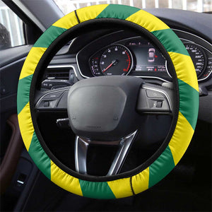 Lome Togo Sunset Steering Wheel Cover - Palm Trees and Ocean Embrace Design