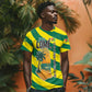 Lome Togo Sunset T shirt - Palm Trees and Ocean Embrace Design