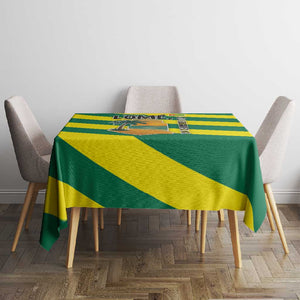 Lome Togo Sunset Tablecloth - Palm Trees and Ocean Embrace Design