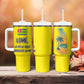 Lome Togo Sunset Tumbler With Handle - Palm Trees and Ocean Embrace Design