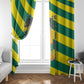 Lome Togo Sunset Window Curtain - Palm Trees and Ocean Embrace Design