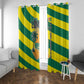 Lome Togo Sunset Window Curtain - Palm Trees and Ocean Embrace Design