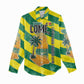 Lome Togo Sunset Women Casual Shirt - Palm Trees and Ocean Embrace Design
