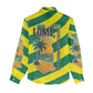 Lome Togo Sunset Women Casual Shirt - Palm Trees and Ocean Embrace Design