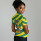 Lome Togo Sunset Women Polo Shirt - Palm Trees and Ocean Embrace Design