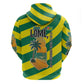 Lome Togo Sunset Zip Hoodie - Palm Trees and Ocean Embrace Design