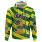 Lome Togo Sunset Zip Hoodie - Palm Trees and Ocean Embrace Design