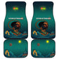 Togo Futuristic Afrocentric Woman Car Mats with Flag and Stars Design