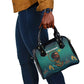 Togo Futuristic Afrocentric Woman Shoulder Handbag with Flag and Stars Design