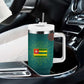 Togo Futuristic Afrocentric Woman Tumbler With Handle with Flag and Stars Design