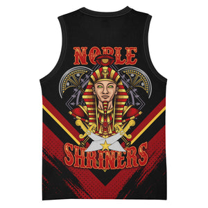 Noble Shriners Basketball Jersey Masonic Egyptian Pharaoh Scimitar Emblem