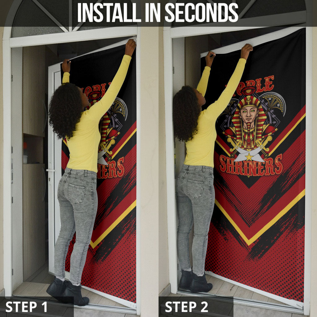 Noble Shriners Door Cover Masonic Egyptian Pharaoh Scimitar Emblem