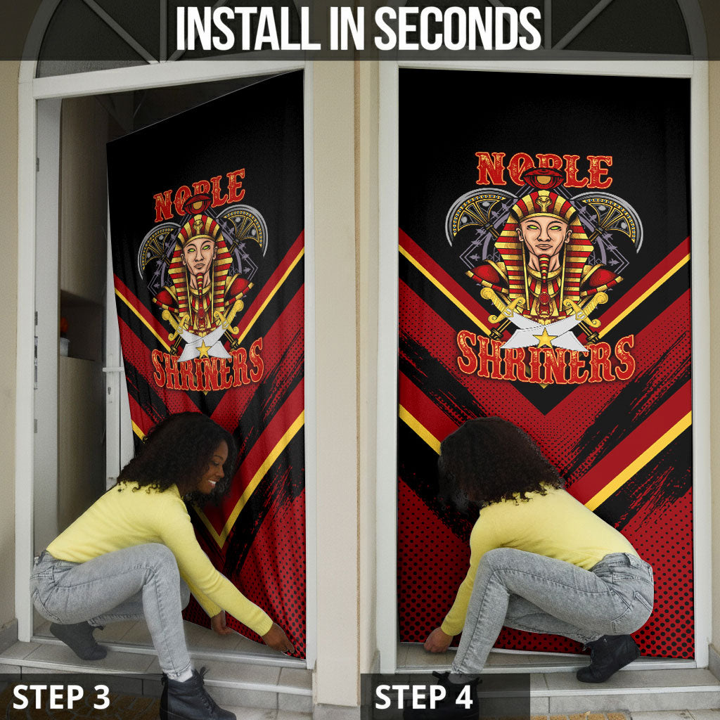 Noble Shriners Door Cover Masonic Egyptian Pharaoh Scimitar Emblem