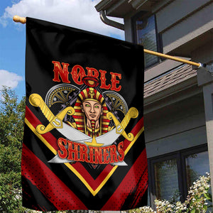 Noble Shriners Garden Flag Masonic Egyptian Pharaoh Scimitar Emblem
