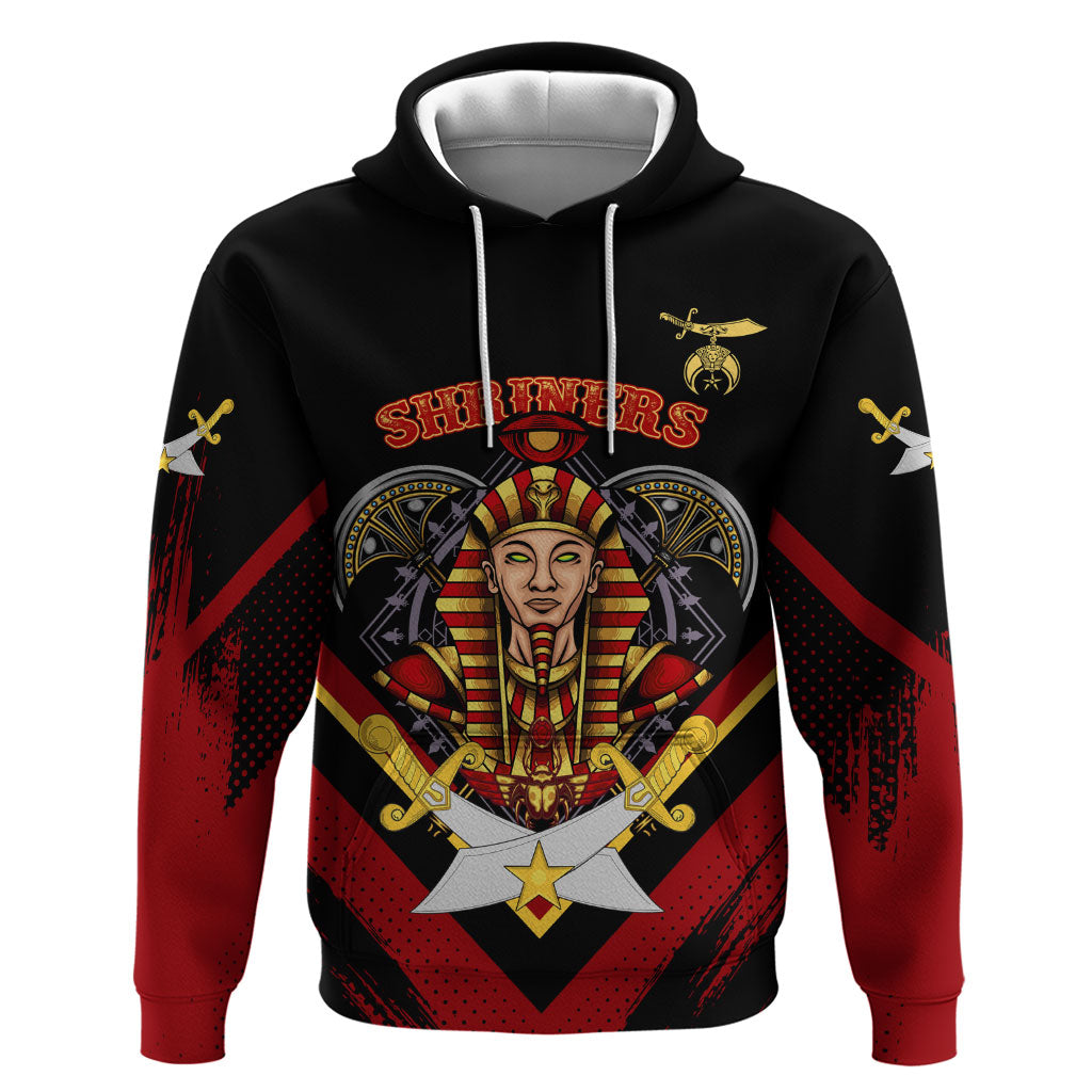 Noble Shriners Hoodie Masonic Egyptian Pharaoh Scimitar Emblem