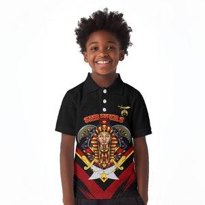 Noble Shriners Kid Polo Shirt Masonic Egyptian Pharaoh Scimitar Emblem