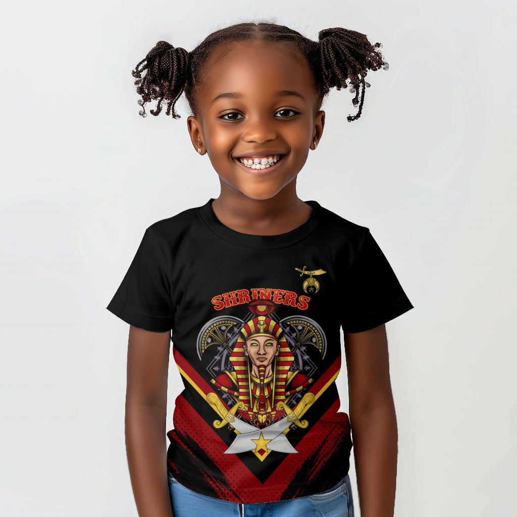Noble Shriners Kid T shirt Masonic Egyptian Pharaoh Scimitar Emblem