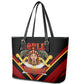 Noble Shriners Leather Tote Bag Masonic Egyptian Pharaoh Scimitar Emblem