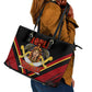Noble Shriners Leather Tote Bag Masonic Egyptian Pharaoh Scimitar Emblem