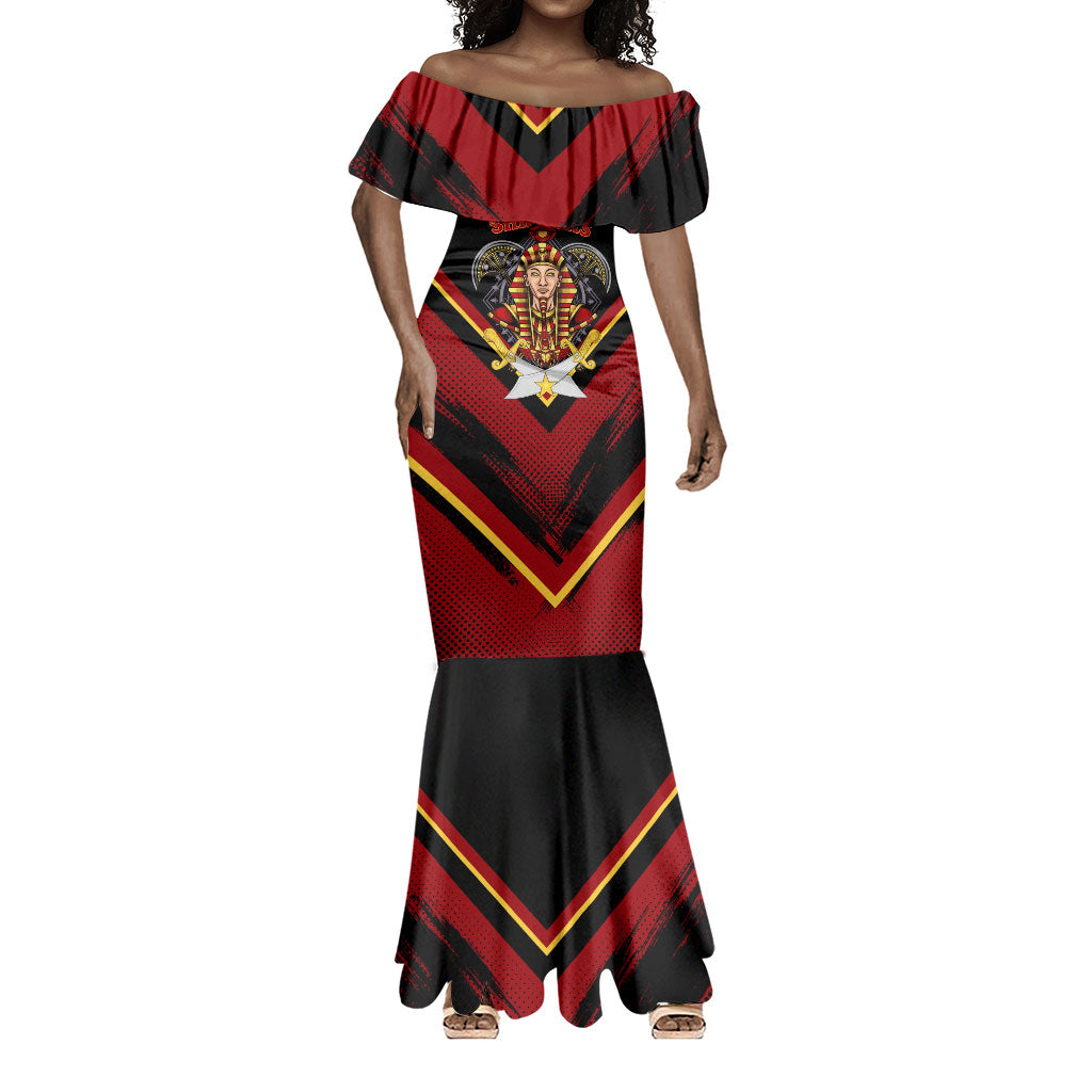 Noble Shriners Mermaid Dress Masonic Egyptian Pharaoh Scimitar Emblem