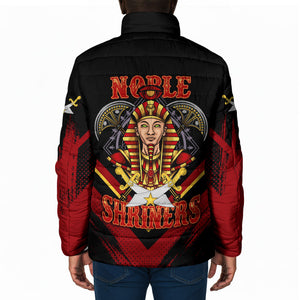 Noble Shriners Padded Jacket Masonic Egyptian Pharaoh Scimitar Emblem