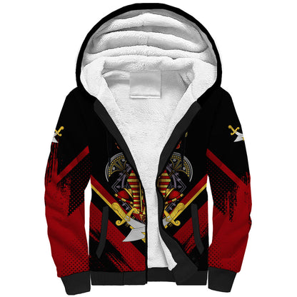Noble Shriners Sherpa Hoodie Masonic Egyptian Pharaoh Scimitar Emblem