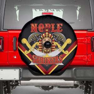 Noble Shriners Spare Tire Cover Masonic Egyptian Pharaoh Scimitar Emblem