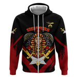 Noble Shriners Zip Hoodie Masonic Egyptian Pharaoh Scimitar Emblem
