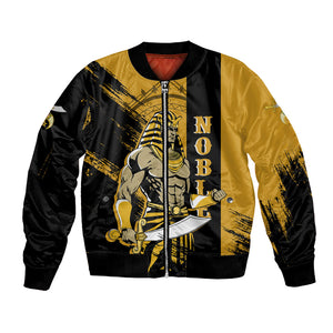 Noble Shriners Bomber Jacket Egyptian Pharaoh Warrior - Scimitar Sword