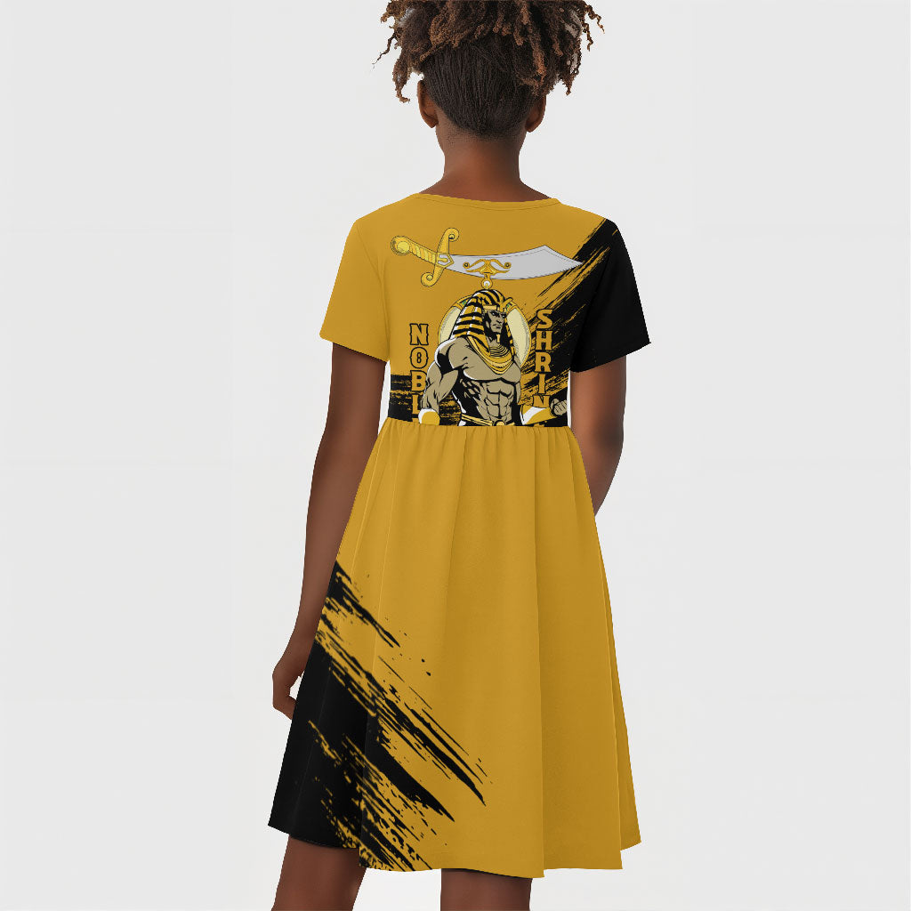 Noble Shriners Kid Short Sleeve Dress Egyptian Pharaoh Warrior - Scimitar Sword