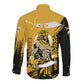 Noble Shriners Long Sleeve Button Shirt Egyptian Pharaoh Warrior - Scimitar Sword