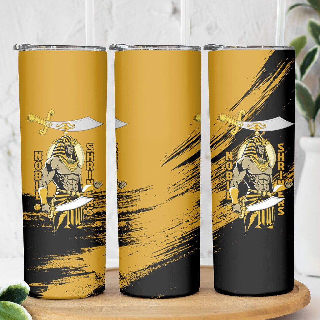 Noble Shriners Skinny Tumbler Egyptian Pharaoh Warrior - Scimitar Sword
