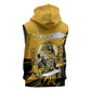 Noble Shriners Sleeveless Zip Hoodie Egyptian Pharaoh Warrior - Scimitar Sword