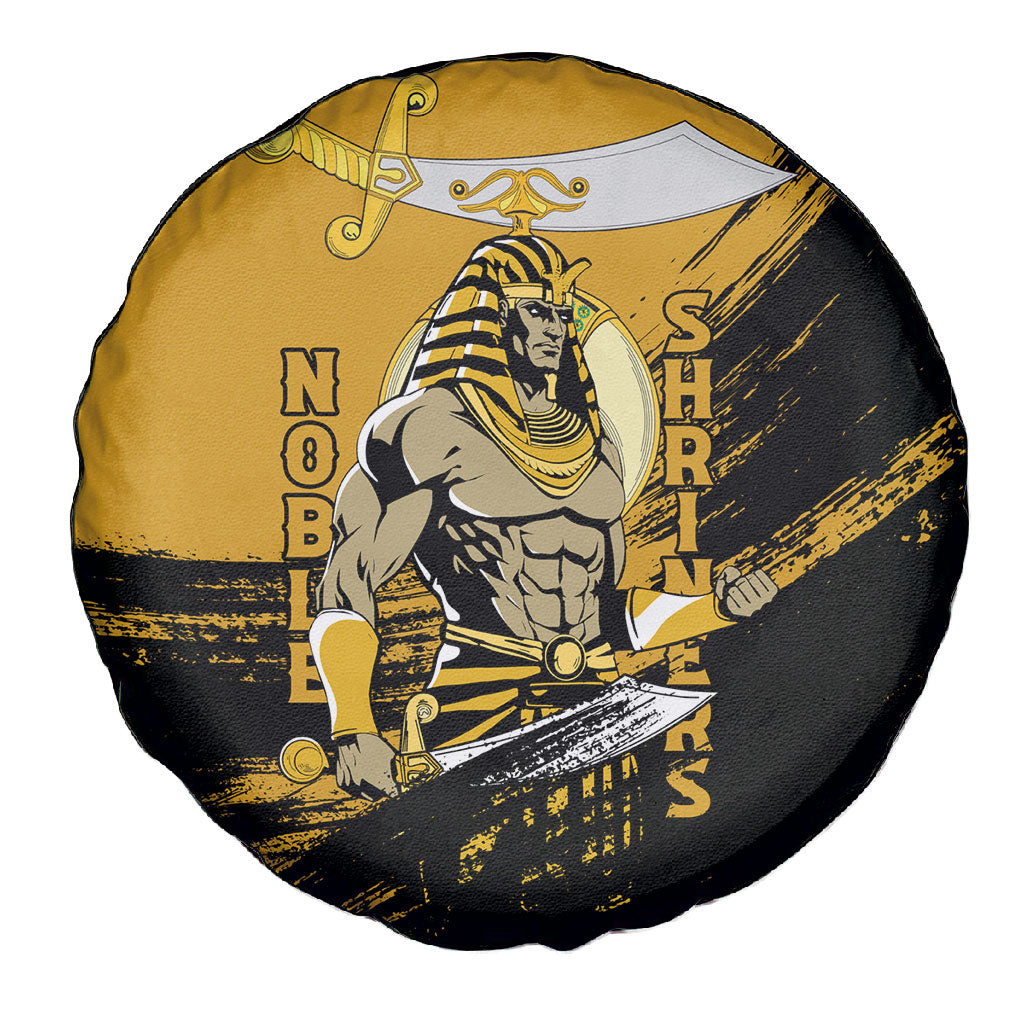 Noble Shriners Spare Tire Cover Egyptian Pharaoh Warrior - Scimitar Sword