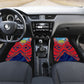 Personalized DR Congo Football Leopard Victory Car Mats Congolese Soccer Comic Style
